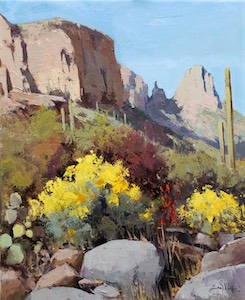 Leading to Finger Rock 24x20.