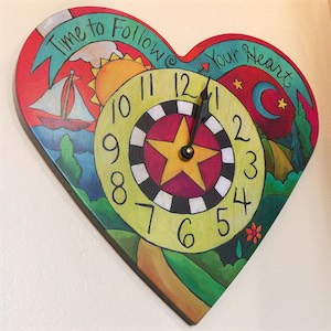SOLD! Follow Your Heart Clock 14 inches