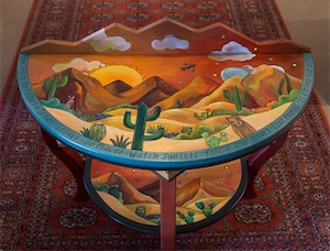 SOLD! Sonoran Dream half round 36x18x30