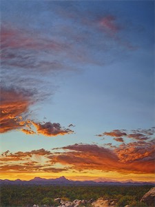SOLD! Sunset On Sombrero Peak 40x30 