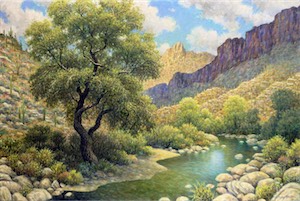 Doug Shelton SOLD! Sabino Canyon 18x24