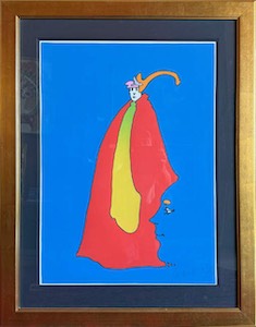 Peter Max, Prince of Blue 29x21