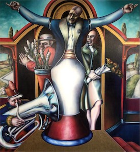 J. Wenger, Tuba Player 6 x 5 ½ ft