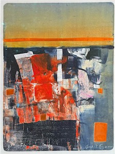 Jack Eggman, Small Dark Abstract 12x10