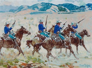 SOLD! Ft Lowell Days, Charge 12x16