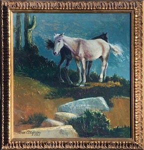 SOLD! Two Horses 1953
