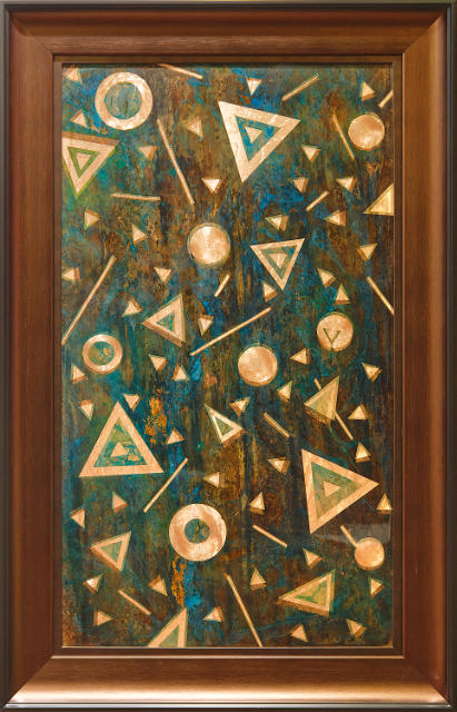 Worlds Away Series-Triangle Rhythm 35x20 SOLD!