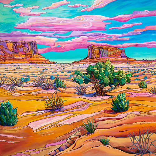 Serenity Of The Wide Open Desert 36x60