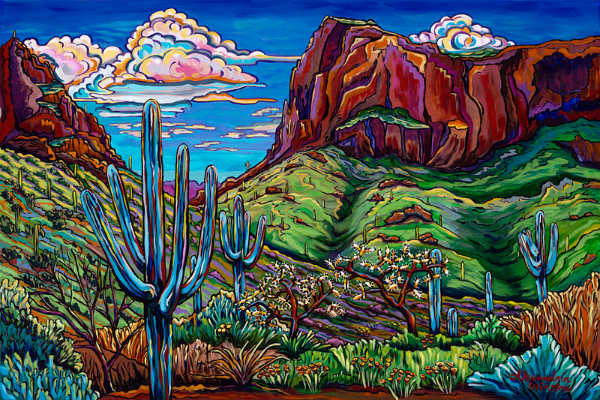 Royal Shadows Of The Desert 18x18 SOLD!