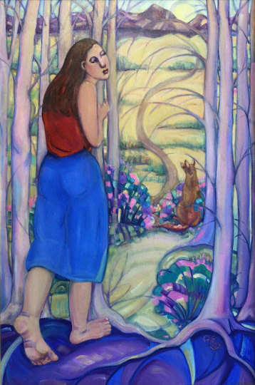 Sharing The Moon 30x24