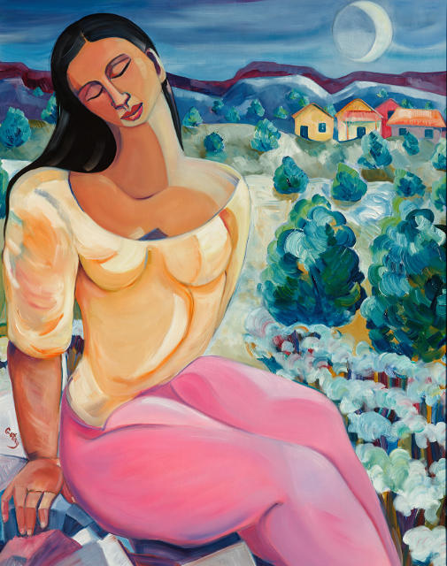 Moon Bath 30x24